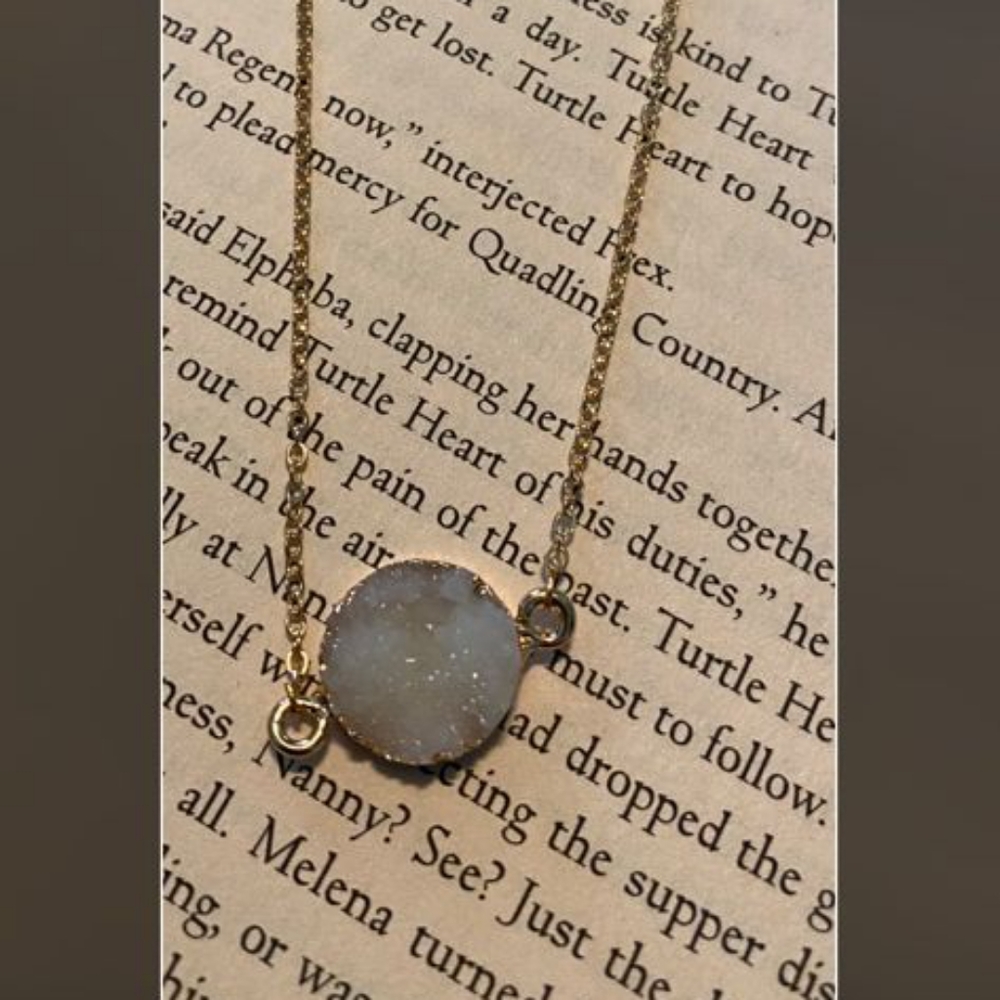 Selenite Round Necklace
